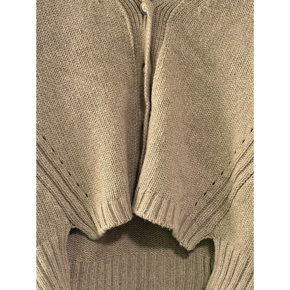 G Label by Goop Schnell High-Cuff Cardigan Womens M Virgin Wool Italy - Picture 2 of 9